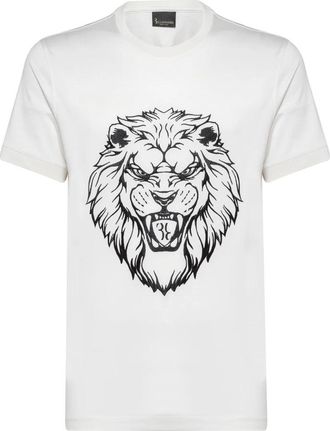 Billionaire Boys Club T-Shirt Ronde Hals Leeuw - Heren - T-shirts - Wit - XS - Katoen - Tops