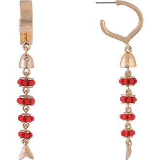 Rachel Roy Beaded Fish Drop Earrings in Orange at Nordstrom Rack