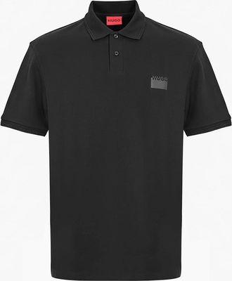 HUGO BOSS Mens Collared Neck Short Sleeve Polo Shirt - Black - Size: 42