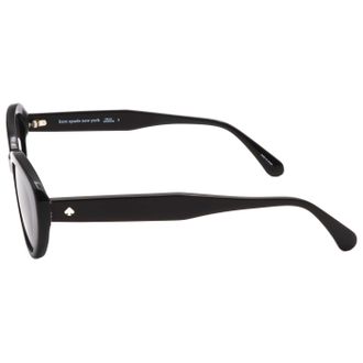 Kate Spade New York CRYSTALS80751 Black Oval Sunglasses - Black