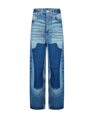 Ganni Blue Loose High Rise Jeans