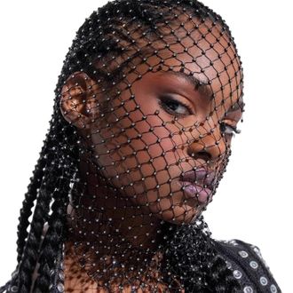 Generic Black Mesh Festival Hooded With Breathable Design Suitable For Party Lovers And Unique Fashion Statements