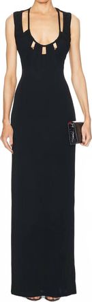 Zeynep Arcay U-Cord Jersey Dress In Black