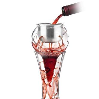 Final Touch Conundrum Stainless Steel Aerator For Wine Decanters in Clear at Nordstrom