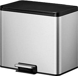 EKO Papelera De Pedal Recycler Acero 30 L Colector Doble
