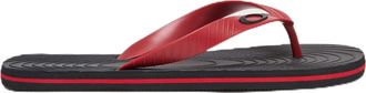 Oakley Mens Sandal Flip-Flop, Black/Red, 11 UK