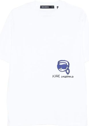 Karl Lagerfeld T-shirt con logo - Bianco