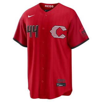 Nike Elly De La Cruz Cincinnati Reds City Connect Nike Mens MLB Stadium Jersey in Red | RE260JCKRE9-HNL