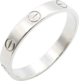 Cartier Silver White Gold (18K) Band Ring (Pre-Owned)