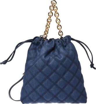 Baldinini Gewatteerde Schoudertas - Dames - Schoudertassen - Blauw - ONE Size - Leer - Tassen