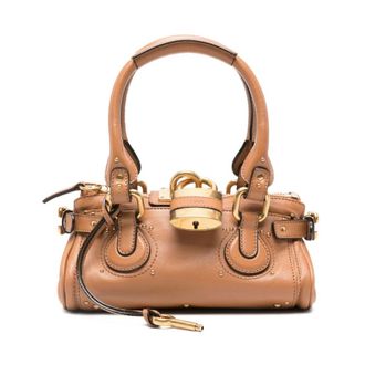 Chlo&eacute; Handbags, female, Brown, Size: ONE SIZE Shoulder S Paddington