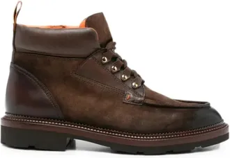 Santoni Schoenen, Heren, Bruin, 44 EU, Lace-up Boots