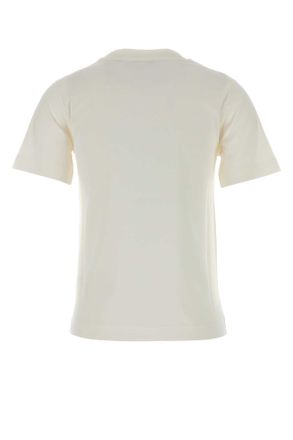 Burberry 8115480 B7078 Chalk Exterior: Cotton T-Shirt T-shirts And Polos