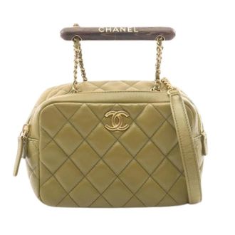 Chanel Pre-owned Schoudertas - Dames - Pre-owned - Groen - Maat: ONE Size Leer