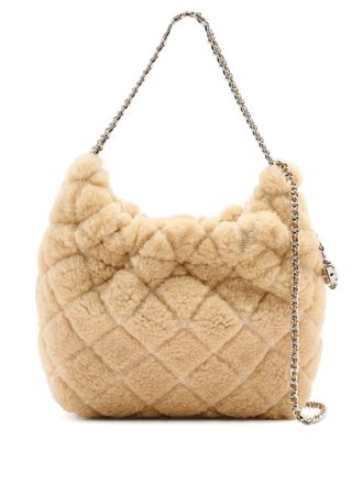 Tory Burch quilted chain-strap shoulder bag - women - Fabric - One Size - Neutrals