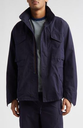 Beams Cotton & Nylon Field Jacket in Navy at Nordstrom, Size X-Large