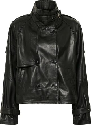 Gestuz Amida GZ Leather Jacket - Jackets - Mujer - Negro - L