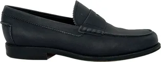Tod's Tods Penny Loafers in Navy Blue Leather