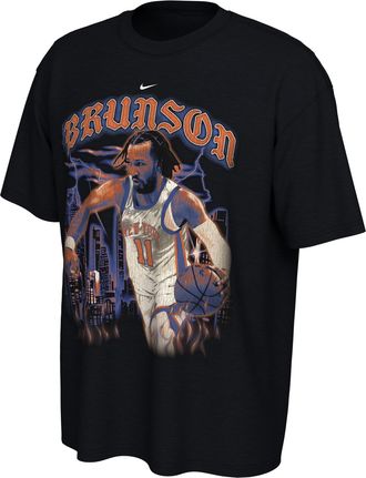 Nike Jalen Brunson New York Knicks City Edition Nike Mens NBA T-Shirt in Black | IX5401-010