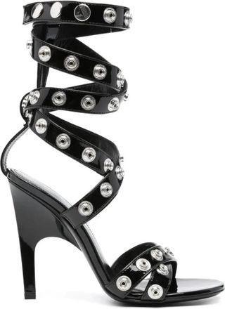 The Attico Sandalen - Dames - Sandalen met hakken - Zwart - 38 EU - Schoenen