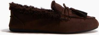 H&M Warm-lined Slippers in Dark Brown at Nordstrom, Size 10