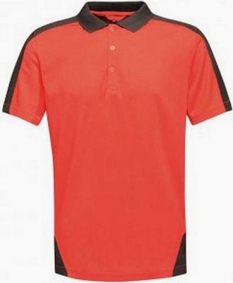 Regatta Mens Regatta Contrast Coolweave Pique Polo Shirt - Red - Size: 44