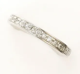 C&A White Gold White Gold (10K) Band Ring (Pre-Owned)