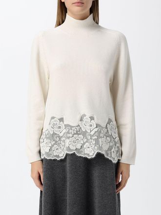 Fabiana Filippi Dolcevita in lana vergine, seta e cashmere con inserti in pizzo