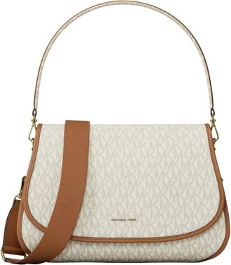 Michael Kors Tassen, Dames, Beige, ONE Size, Polyester, Holmes Convertible Schoudertas