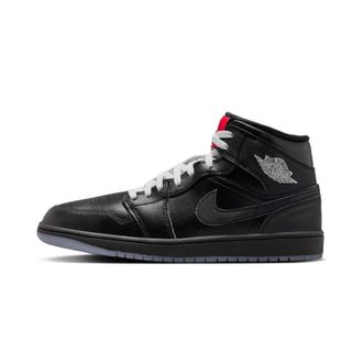 Nike Jordan 1 Mid SE Black Metallic Reimagined - unisex - Sport - Zwart - Maat: 52 1/2 EU Leer