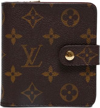 Louis Vuitton Portafoglio con monogramma e zip 2003 - Marrone