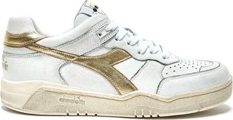 Diadora B.560 Laminated - Dames - Sneakers - Wit - 36 EU - Leer - Schoenen