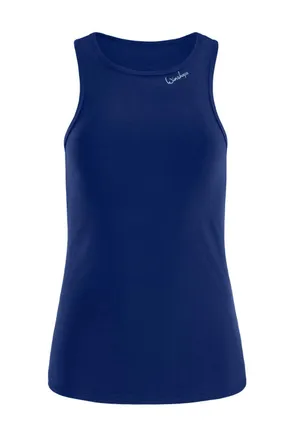 Winshape Tanktop WINSHAPE AET134LS, Damen, Gr. XXL, blau (dunkelblau), 85% Polyester, 15% Elasthan, Rundhals, Tops Tanktop, Functional Soft and Light