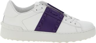 Valentino Garavani Purple Studded Untitled Sneakers