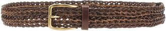 Brunello Cucinelli Braided leather belt Man 100