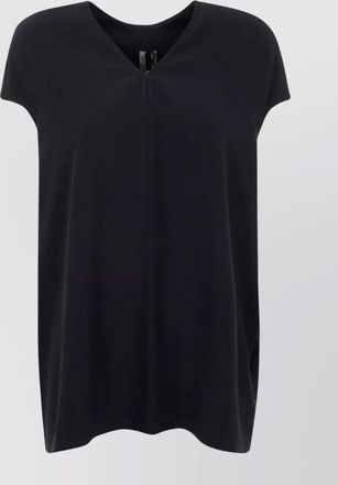 Rick Owens top with floating cap sleeves and v-neckline