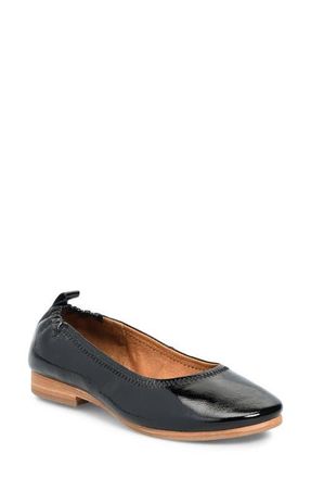 S&ouml;fft Kenni Ballet Flat in Black Patent at Nordstrom, Size 7.5