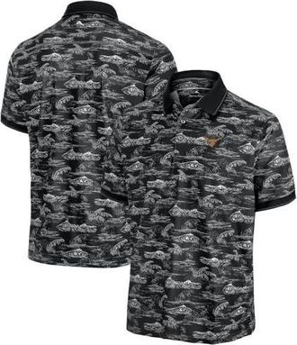 Tommy Bahama Mens Tommy Bahama Black Texas Longhorns Sport Bay View IslandZone Polo at Nordstrom, Size Xx-Large