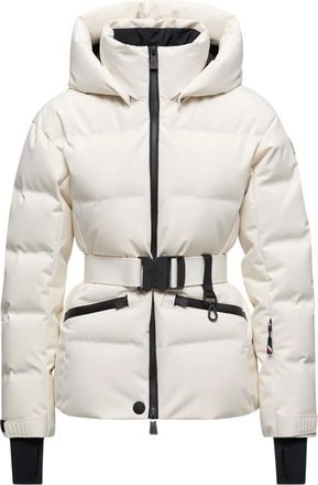 Moncler Tolima Korte Ge&iuml;soleerde Jas - Dames - Sport - Wit - Maat: XS Leer