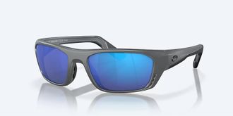 Costa Unisex Whitetip Pro Polarized Sunglasses In Matte Gray Blue Mirror