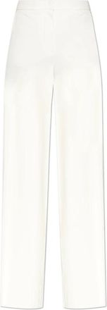 Max Mara Dentice Broeken - Dames - Wijde Broeken - Wit - 2XS - Katoen - Broeken
