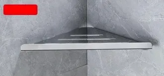 OEM Plateado - Estante Y Almacenamiento Para Ducha, Estante De Esquina Para Ducha, Estante De Pared Para Ba&ntilde;o, Acero Inoxidable