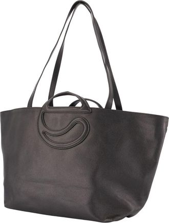 Coperni Womens C Handle Shopper Bag - Coperni Canvas Black Totes-Shopping-Bags