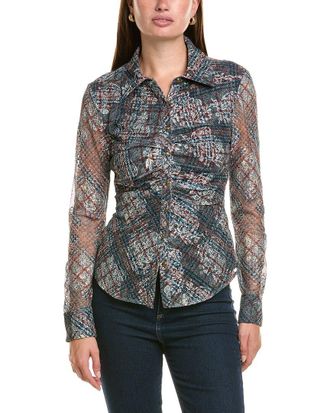 Ramy Brook Plaid Hamilton Top