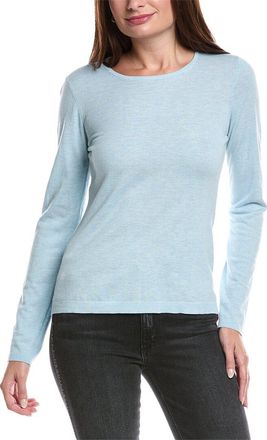 Forté Cashmere Crewneck Silk & Cashmere-Blend Sweater