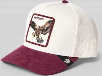 Goorin Brothers Trucker Cap mit Motiv-Patch Modell Suede Eagle in Bordeaux, Gr&ouml;&szlig;e 1