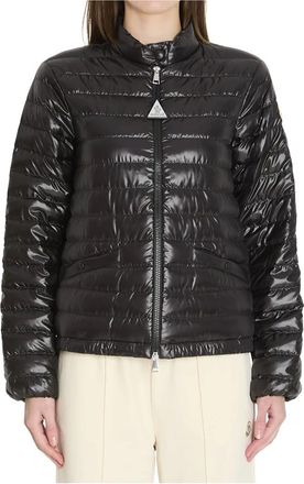 Moncler Jassen, Dames, Zwart, M, Nylon, Korte Azalee Donsjas