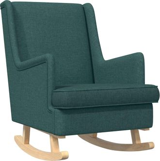 vidaXL Mecedora Verde Oscuro 62 X 80 X 85 Cm Tela Vidaxl
