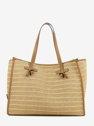 Gianni Chiarini Borsa in tessuto e pelle Marcella beige