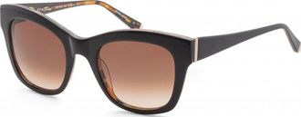 Kate Young for Tura Womens K528-BLK-52 K528 52 BLK Sunglasses - Black - One Size